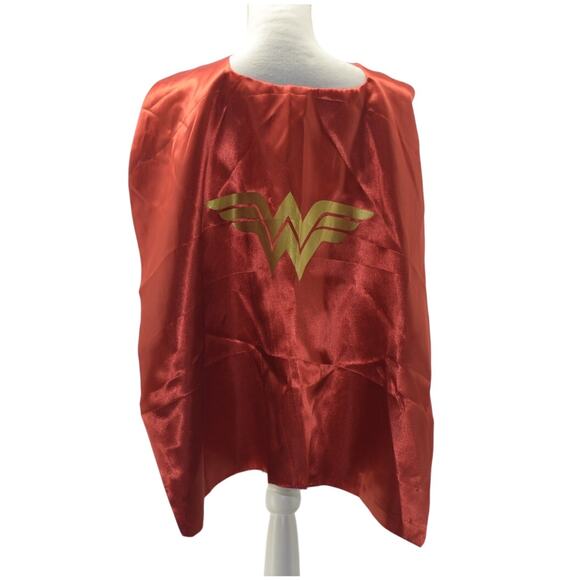 Wonder Woman Cape Red Blue Cosplay Costume OS Gold - Picture 1 of 13